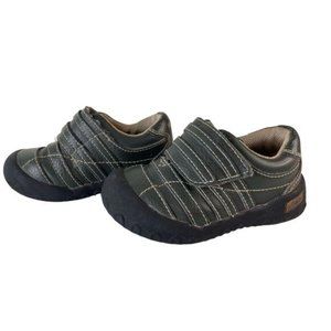 Vincent, Made in Sweden, Dark Green, Black Sole Infant Shoes, Size 23 or 6.5 US